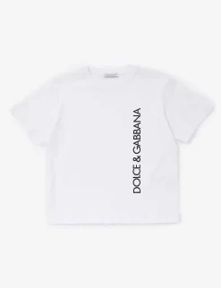 Dolce & Gabbana Manica Corta Logo-print Cotton-jersey T-shirt 4-12 Years