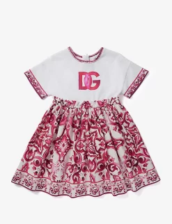 Dolce & Gabbana Floral-print Cotton Dress 6-12 Years