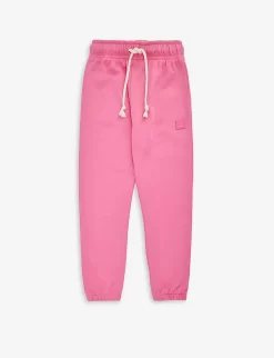 Acne Studios Logo-embroidered Elasticated-waist Cotton-jersey Jogging Bottoms 3-10 Years