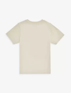 Acne Studios Graphic-print Short-sleeve Cotton-jersey T-shirt 3-10 Years -Boutique Fashionable Childrens Clothing Store R04182388 PORCELAINWHITE ALT02