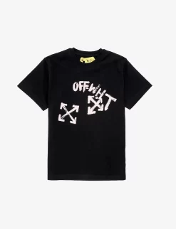 Paint Script-print Short-sleeve Cotton-jersey T-shirt 4-12 Years