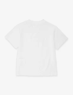 Palm Angels Shark-print Cotton-jersey T-shirt 4-12 Years -Boutique Fashionable Childrens Clothing Store R04183273 WHITEMEDI ALT02