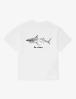 Palm Angels Shark-print Cotton-jersey T-shirt 4-12 Years