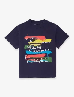 Palm Angels Logo Text-print Cotton-jersey T-shirt 4-12 Years
