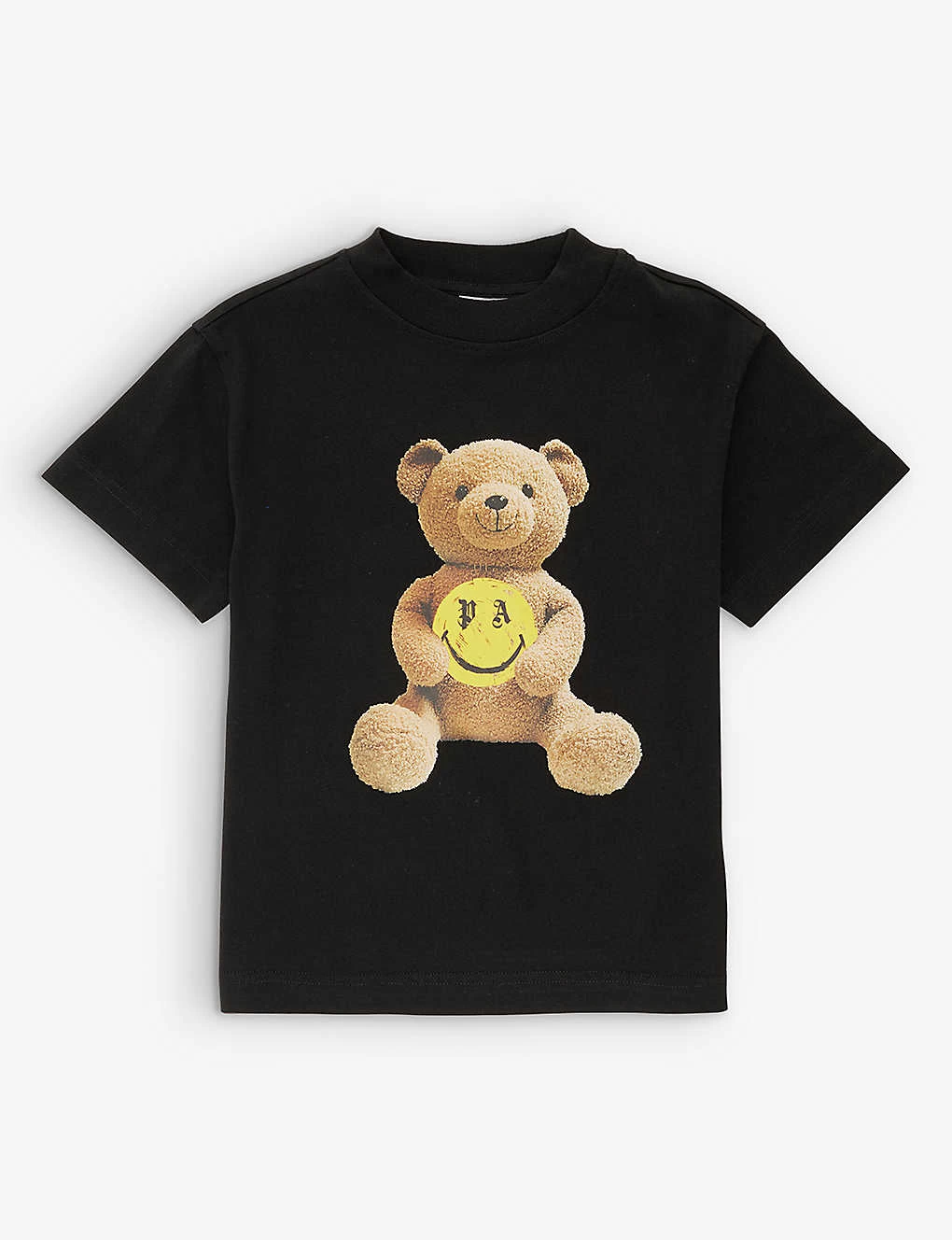 Palm Angels Smiley Bear Graphic-print Short-sleeve Cotton-jersey T-shirt 4-12 Years 1 Palm Angels Smiley Bear Graphic-print Short-sleeve Cotton-jersey T-shirt 4-12 Years