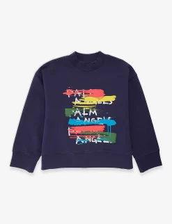 Palm Angels Graphic-print Cotton-jersey Sweatshirt 4-12 Years