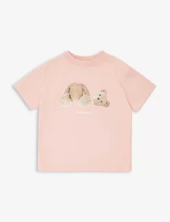 Palm Angels Bear-print Cotton-jersey T-shirt 4-12 Years