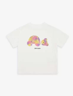 Palm Angels Bear-print Short-sleeve Cotton-jersey T-shirt 4-12 Years
