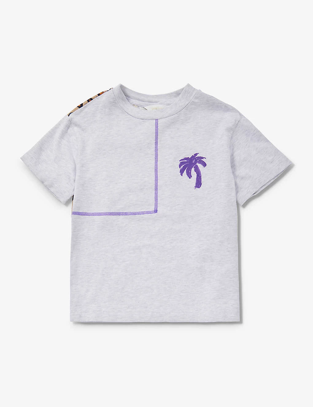 Palm Angels Camo-patch Logo-print Cotton-jersey T-shirt 8-12 Years 1 Palm Angels Camo-patch Logo-print Cotton-jersey T-shirt 8-12 Years