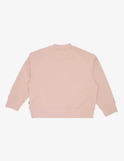 Palm Angels Bear-print Round-neck Cotton-jersey Sweatshirt 4-12 Years -Boutique Fashionable Childrens Clothing Store R04183309 PINKYELLOW ALT02