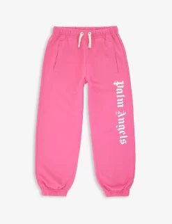 Palm Angels Logo Text-print Cotton-jersey Jogging Bottoms 4-12 Years