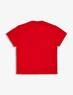 Amiri Vintage Tiger-print Cotton-jersey T-shirt 4-12 Years -Boutique Fashionable Childrens Clothing Store R04183357 RED ALT02