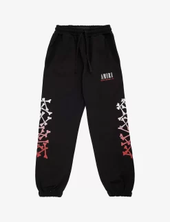 Amiri Bones And Logo-print Cotton-jersey Jogging Bottoms 4-12 Years
