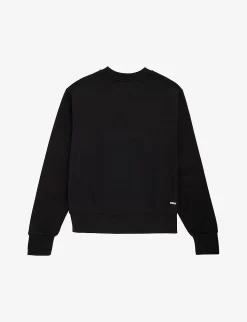 Amiri Logo-print Cotton Sweatshirt 4-12 Years -Boutique Fashionable Childrens Clothing Store R04183372 BLACK ALT02