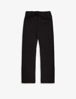 Kids ESSENTIALS Straight-leg Regular-fit Denim Jeans 4-12 Years -Boutique Fashionable Childrens Clothing Store R04183814 JETBLACK ALT02