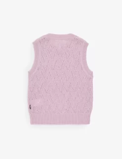 Molo Greta Cut-out Stretch-knit Vest 3-12 Years -Boutique Fashionable Childrens Clothing Store R04184125 ALPINEGLOW ALT02