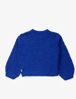 Molo Gulia Cable-knit Alpaca-wool-blend Jumper 3-12 Years 5 Molo Gulia Cable-knit Alpaca-wool-blend Jumper 3-12 Years -Boutique Fashionable Childrens Clothing Store R04184137 TWILLIGHTBLUE ALT02