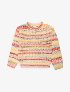Molo Gaylen Horizontal-stripe Knitted Jumper 3-12 Years