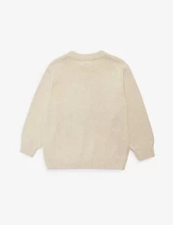 Molo Bello Blurred-smile Knitted Cotton-blend Jumper 3-10 Years -Boutique Fashionable Childrens Clothing Store R04184141 BLURREDSMILE ALT02