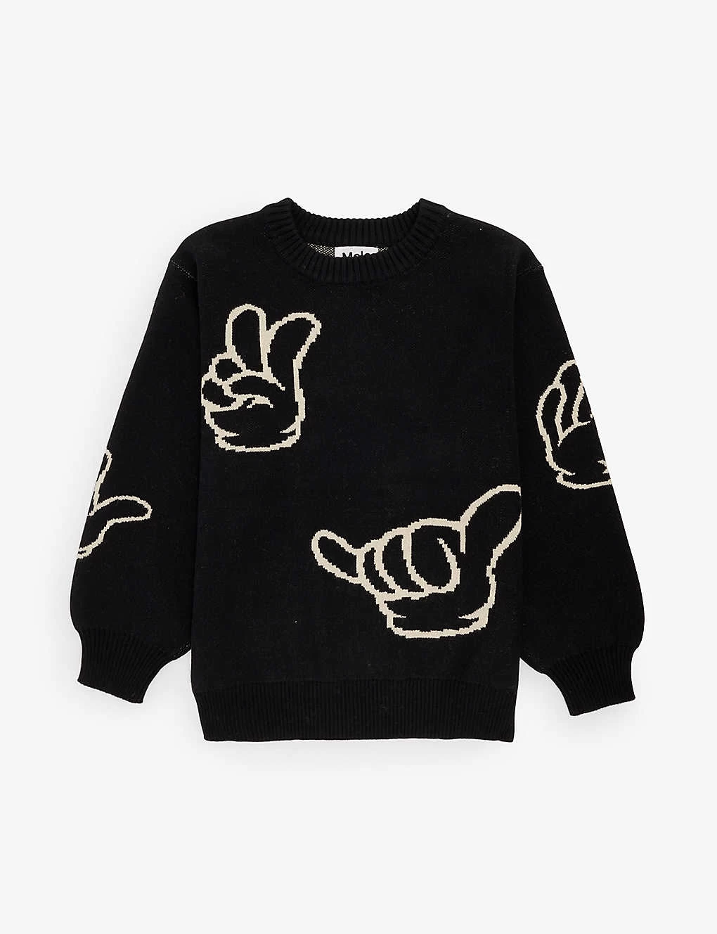 Molo Bello Graphic-print Cotton And Wool-blend Jumper 1 Molo Bello Graphic-print Cotton And Wool-blend Jumper