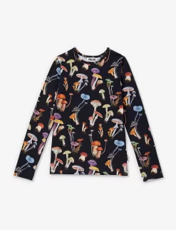 Molo Rose Mushroom-print Organic Stretch-cotton T-shirt 2-12 Years