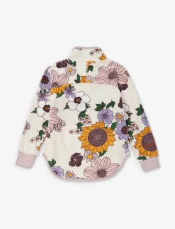 Molo Ulani Floral-print Recycled-polyester Fleece Jacket 2-12 Years -Boutique Fashionable Childrens Clothing Store R04184150 RETROBLOOM ALT02