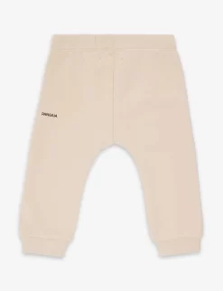Logo-print Regular-fit Organic Cotton-jersey Jogging Bottoms 0-24 Months -Boutique Fashionable Childrens Clothing Store R04186121 SAND ALT02