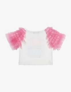 Tutu Du Monde X Barbie Miami Shores Graphic-print Cotton Top 4-11 Years 5 Tutu Du Monde X Barbie Miami Shores Graphic-print Cotton Top 4-11 Years -Boutique Fashionable Childrens Clothing Store R04186204 AURORAPINK ALT02