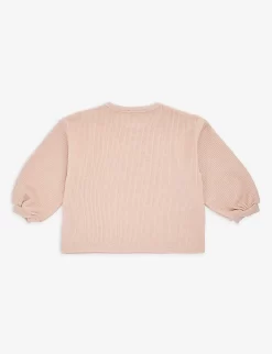 Bobo Choses Flower-print Stretch-organic-cotton Jumper 6-24 Months 5 Bobo Choses Flower-print Stretch-organic-cotton Jumper 6-24 Months -Boutique Fashionable Childrens Clothing Store R04186587 PINK ALT02