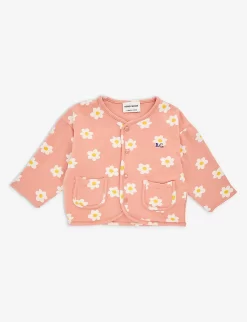 Bobo Choses Flower-print Logo Stretch-organic-cotton Jacket 12-24 Months