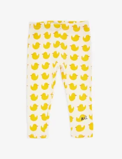 Bobo Choses Logo Duck-print Stretch Organic-cotton Leggings 6-24 Months