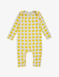 Bobo Choses Duck-print Stretch Organic-cotton Babygrow 3-12 Months