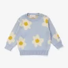 Bobo Choses Flower-print Ribbed-trim Cotton-knit Jumper 9-24 Months