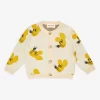 Bobo Choses Mouse-intarsia Cotton-knit Cardigan 9-24 Months