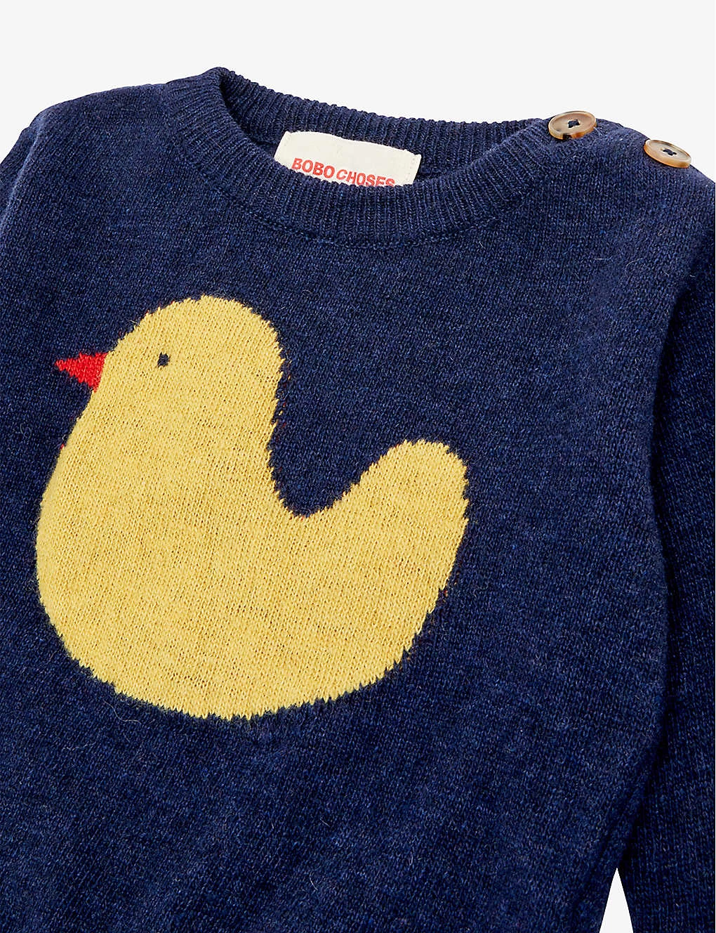 Bobo Choses Duck-intarsia Wool And Recycled-polyamide Blend Jumper 9-24 Months 2 Bobo Choses Duck-intarsia Wool And Recycled-polyamide Blend Jumper 9-24 Months - Image 2