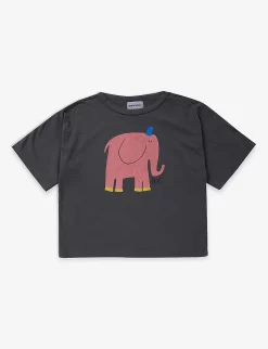 Bobo Choses Elephant-print Crewneck Organic Cotton-jersey T-shirt 2-11 Years