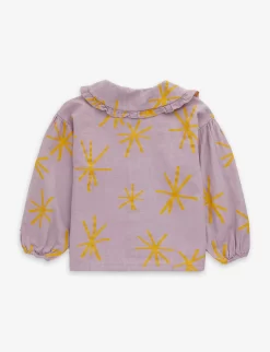 Bobo Choses Abstract-print Cotton Top 4-13 Years -Boutique Fashionable Childrens Clothing Store R04186621 LAVENDER ALT02