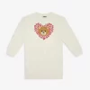 MOSCHINO Bear And Heart-print Stretch-cotton Dress 4-14 Years