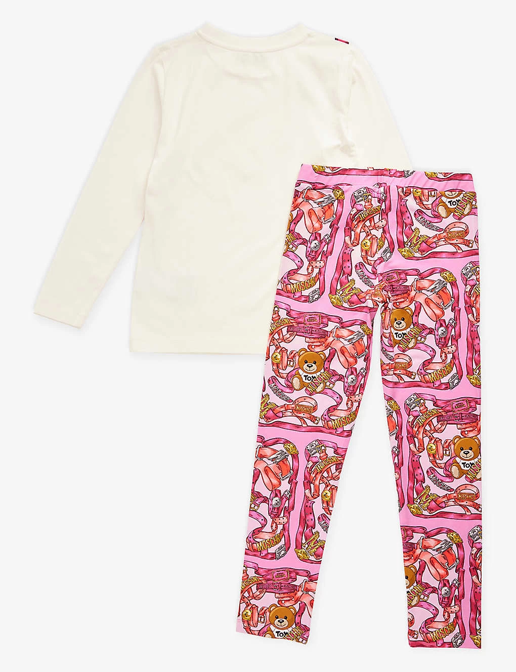 MOSCHINO Branded Graphic-print Two-piece Stretch-cotton Set 4-12 Years 3 MOSCHINO Branded Graphic-print Two-piece Stretch-cotton Set 4-12 Years - Image 3
