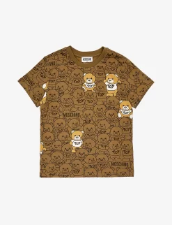 MOSCHINO Graphic-print Short-sleeve Cotton-jersey T-shirt 4-14 Years