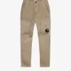 Lens-compartment Belt-looped Stretch-cotton Trousers 8-14 Years