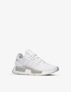 ADIDAS NMD Three-stripe Recycled-mesh Trainers 9-10 Years -Boutique Fashionable Childrens Clothing Store R04189070 GREYLIGHT ALT02