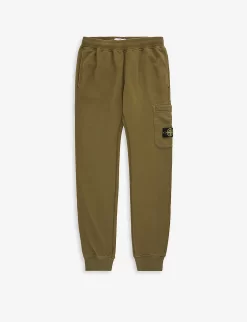 Stone Island Classic Logo-badge Cotton-jersey Jogging Bottoms 14 Years