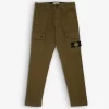 Stone Island Logo-badge Slim-leg Stretch-cotton Trousers 4-12 Years