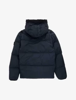 Stone Island Logo-badge Hooded Padded Shell Jacket 14 Years -Boutique Fashionable Childrens Clothing Store R04189767 MULTI ALT02