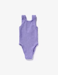 Classic Square-neck Stretch-woven Swimsuit 1-6 Years