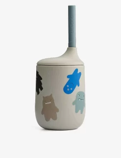 Liewood Ellis Printed Silicone Sippy Cup And Straw