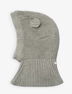 Liewood Hanibal Ears Ribbed-knit Organic-cotton Balaclava