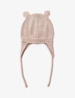 Liewood Violet Ears Organic-cotton Bonnet Hat 6-12 Months