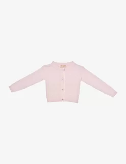 Bebe Pearl-embellished Cotton Cardigan 3-24 Months